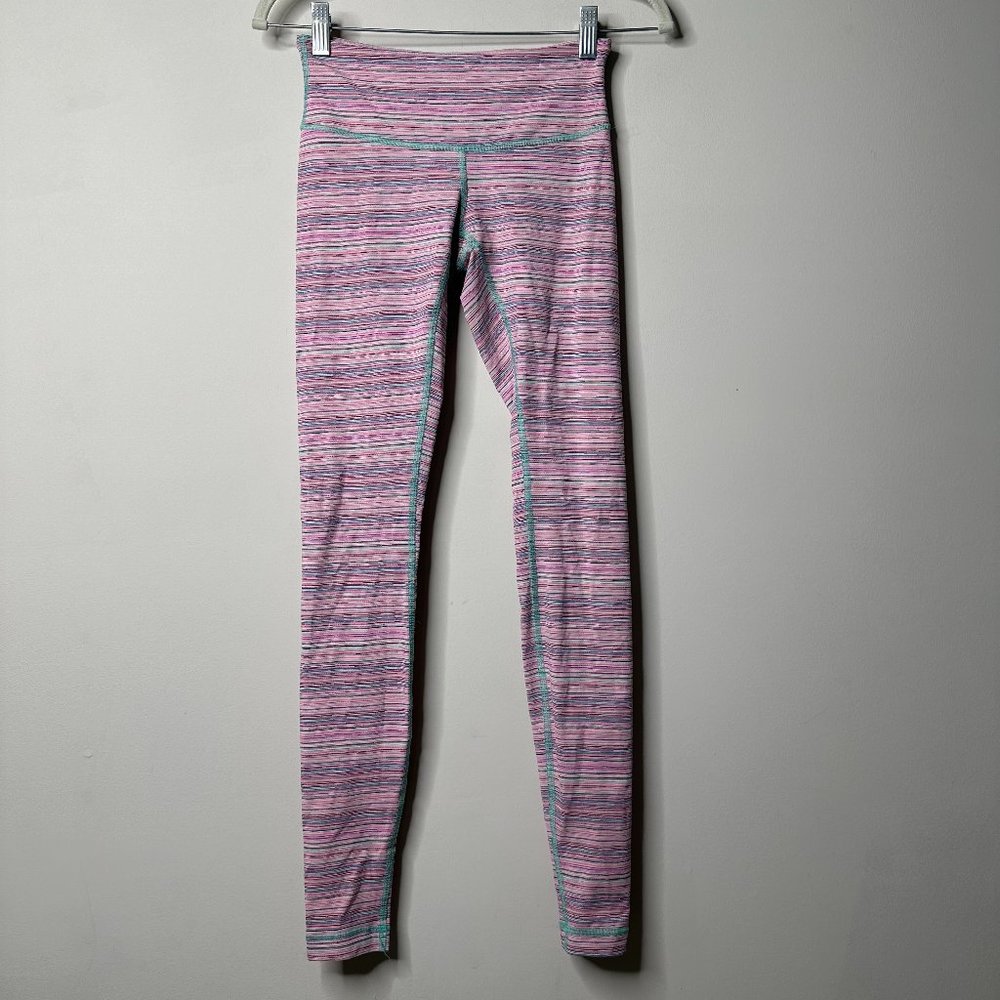 Lululemon Wunder Under Cyber Stripe Flash Light M… - image 1